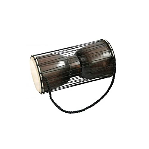 ZCBYBT African Message Drum Talking Drum, Length 40Cm, Diameter 22Cm, Festival Performance, Band Ensemble,Black
