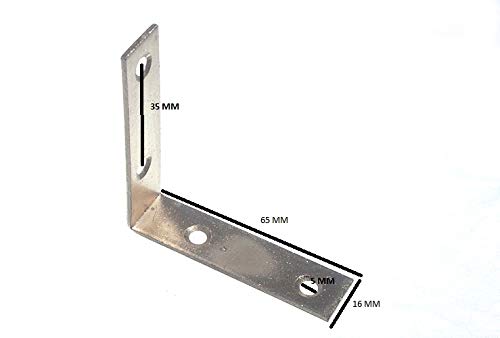 400 X 63mm YZP Acciaio Staffa angolare Staffa Angolare: Rinforzo affidabile
