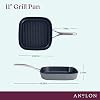 Anolon Allure Hard Anodized Nonstick Deep Square Griddle Pan/Grill, 11 Inch - Dark Gray #1