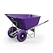 Agri Barrow Schubkarre 200 Liter Kunststoff Schubkarre mit pannensicheren Twin Slim Reifen Lila - Ideal für Reiter, Landwirte, Gärtner, Stallhöfe und schwere Beanspruchung
