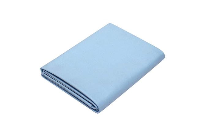 its' fashion impact Men's Poly Cotton Blended Mex Fabric Fancy Shirt Piece, Solid, Free Size, 2.25 m (Light Sky Blue)-picture-22