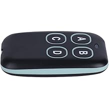ASHATA 433MHz 4-Key Learning Remote Control, Portable Universal Remote Control Fob for Car Garage Door, Home Automation with Fixed Frequency, ASHATAt64fz1ohae