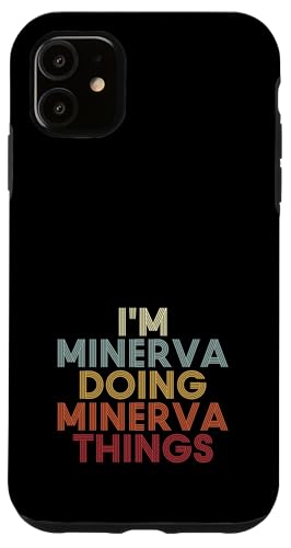 Minerva Name Minerva Personalized Name First Given �X�}�z�P�[�X iPhone 11 �p