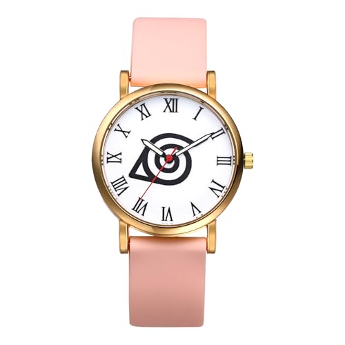 OIDEA Unisex Anime Armbanduhr aus Silikon: Pink Rosa Silikonarmband Analog Quarz mit Römischer Zifferblatt Geschenk für Herren Damen Junge Mädchen OIDEA Unisex Anime Armbanduhr aus Silikon: Pink Rosa Silikonarmband Analog Quarz mit Römischer Zifferblatt Geschenk für Herren Damen Junge Mädchen