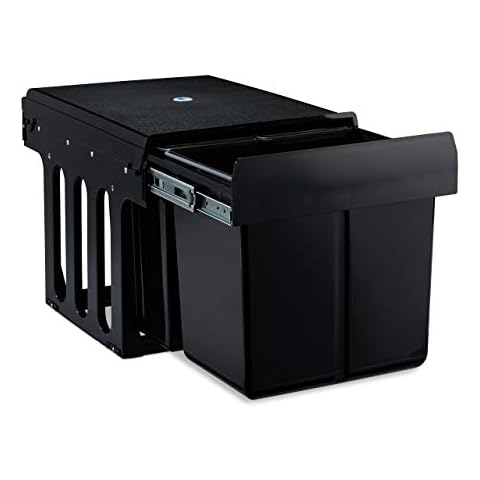 Relaxdays Einbaumülleimer 3-fach, ausziehbar Cover