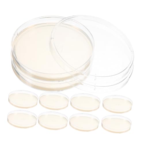 Cabilock 10Pcs Pre Poured Agar Plates for Laboratory Use Dishes for Science Projects and Versatile Culture Storage for Research