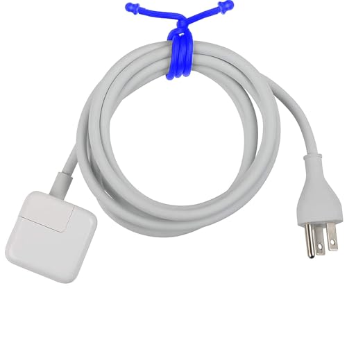 6Pcs 15-Inch Silicone Cable Tie, Steel-Core Twist Ties, Reusable Rubber Straps for Organizing, Dia 5mm