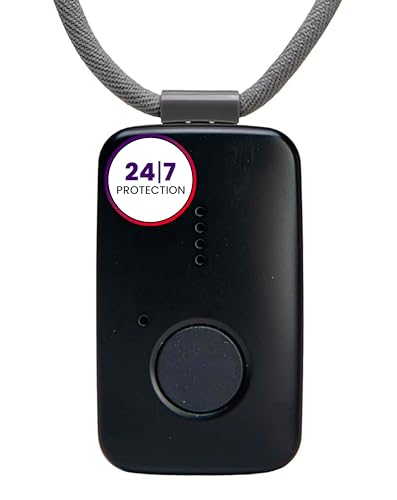 Medical Guardian MGMini | Medical Alert Device for Seniors | Water-Resistant, Emergency Call Button, 24/7 Monitoring, Step Counter, GPS Tracking | Monthly Subscription Required | Black