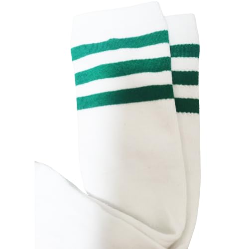 Image of Women's Knee High Athletic Socks Casual Stripes Tube Socks Outdoor Sport Socks