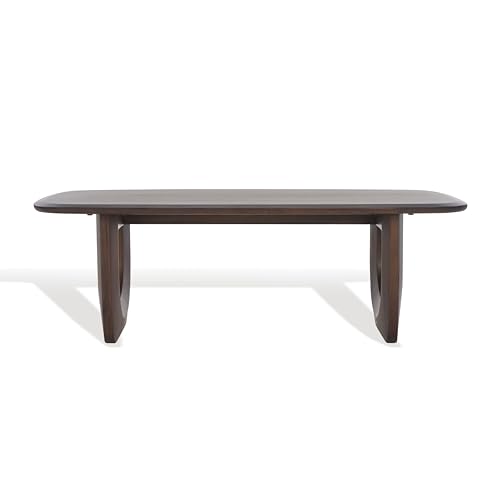 SAFAVIEH Couture Collection Cassiette Walnut Solid Wood Coffee Table