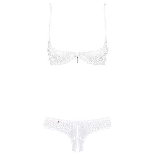 Ensemble Alabastra Seins Nus et String Fendu