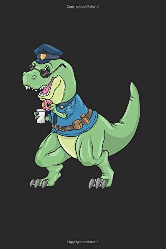 T-Rex come poliziotto notebook: Polizia Dino notebook A5 taccuino da colorare libro bianco Calendario Notepad per i ragazzi Diario Sketchbook Regalo ... Notebook Disegno libro. (Italian Edition)