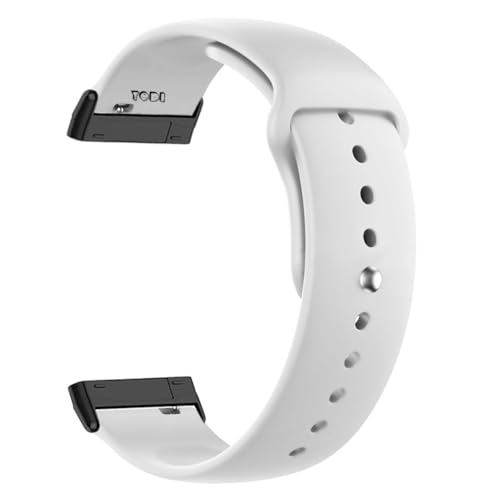 Image of YODI Watch Band Compatible with Fitbit Versa 4 / Fit bit Versa 3 / Fitbit Sense /Sense 2 Band, Soft Replacement Silicone Wristband for Women Flexible Waterproof Sport Watch Strap for Men Large