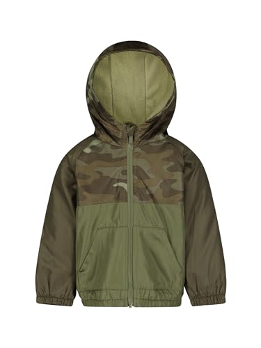 Carter's Boys' Fleece-Lined Flap-Pocket Rain Jacket Midweight Coat