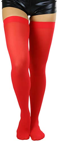Image of ToBeInStyle Women's Nylon Thigh High Schoolgirl Opaque Stockings