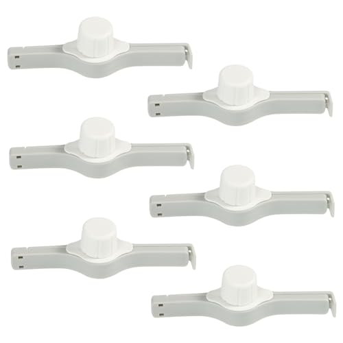 BRIGHTFUFU 6pcs Food Grade Sealing Clips with Pour Spouts Portable Snack Sealers for Freshness Material for Tea and Snack Bags Lightweight and Reusable
