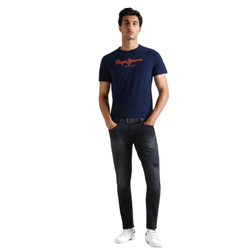 Image of Pepe Jeans Men T-Shirt|Cotton|Slim Fit
