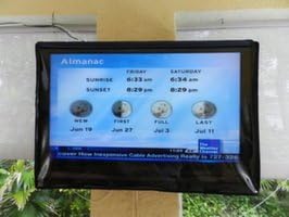 Custom Wraps Tvkini Invisible Full Clear Waterproof Outdoor Tv Cover. Fits Most 43"-52" Tv's. Swing Arm Mount Many Sizes and Color! (43-52", Tan)