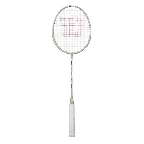 Wilson Impact Badminton Racket, Gris/Blanc, G3 (4)