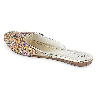 Juttigenics Present Footwear Women Multi Ethnic Embellished Punjabi Jutti Rajasthani Mojari’s for Bridal &Girls Tradititonal Punjabi Style Jutti Modal No NF-41 Juttigenics Present Footwear Women Multi Ethnic Embellished Punjabi Jutti Rajasthani Mojari’s for Bridal &Girls Tradititonal Punjabi Style Jutti Modal No NF-41