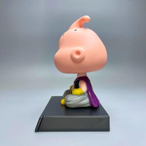 Image of AUGEN Super Hero Majin Buu Action Figure Limited Edition Bobblehead with Mobile Holder for Car Dashboard, Office Desk & Study Table (Pack of 1)