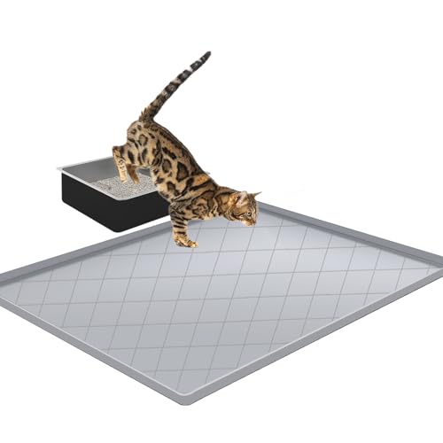 Cat Mat for Litter Box, Large 35" X 22" Cat