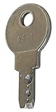 Material: Stahl. Eaton M22-ES-MS1 Schlüssel aus Stahl, silberfarben, 22 mm, 5 Stück