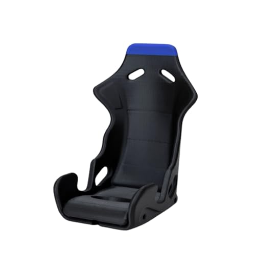 Image of LLS Designs Racing Seat Phone Holder – Gaming Chair Stand – Motorsport Desk Accessories, Racing Gift for Men, Dad, Father, Husband, Boyfriend - (Dark Blue)