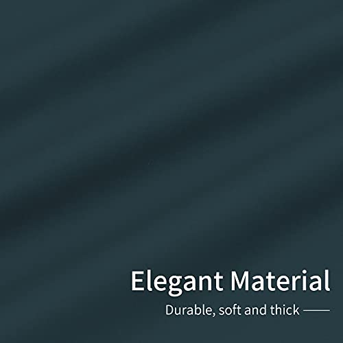 Image of Easy-Going Blackout Curtains for Bedroom, Solid Thermal Insulated Grommet and Noise Reduction Window Drapes, Room Darkening Curtains for Living Room, 2 Panels(42x84 in, Bluestone)