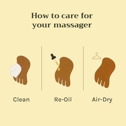 Image of Neem Wood Head Massager for Scalp & Hair Oil Massage | Gua Sha Style Wooden Comb for Relaxation, Stress Relief & Oil Absorption | 100% Natural & Eco-Friendly