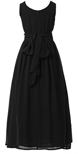 Juniors Long Bridesmaid Dress Party Dresses Flower Girl's Dress3