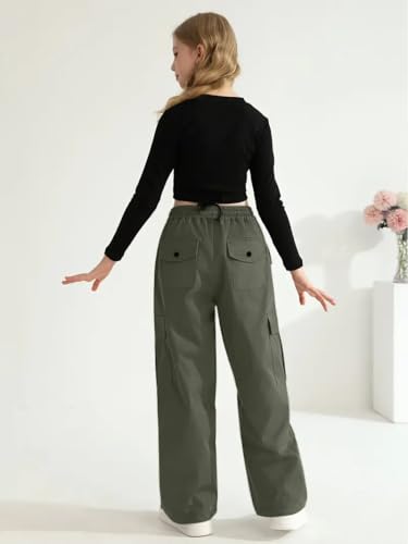 Image of TAGAS Cargo for Girls|Joggers for Girl| Cotton Cargo for Girls |girlscargo Lower|Relaxed Trouser(GC-45)
