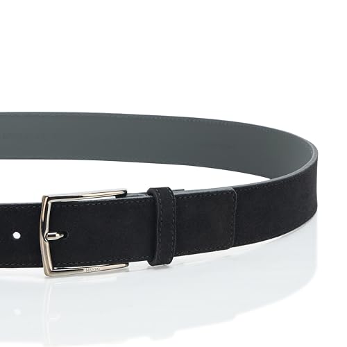 HUGO Men's Gregor Smooth Suede Leather Belt3