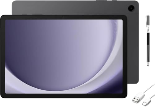 SAMSUNG Galaxy Tab A9+ 11 inch 128GB Android Tablet, Big Screen, Quad Speakers, Upgraded Chipset, Multi Window Display, Slim, Light, Durable Design, Graphite with HEXAccessories