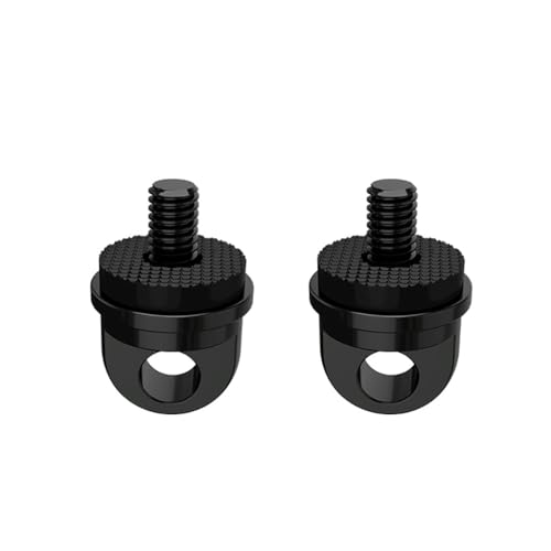 Tornillos de mano M4 de liberación rápida para colgar la correa del mando DJI RC en negro