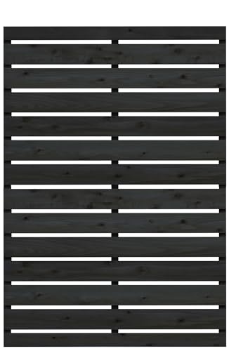 WOODPRO 枠付き フェンス 横板C【上下枠】 幅1100mm×高さ1477mm×奥行36mm CB(チャコールブラック)色 幅110cm 高さ147.7cm ベランダリフォーム ボーダー ウッドフェンス 木製 目隠し オーダー 国産杉 重さ約10.3