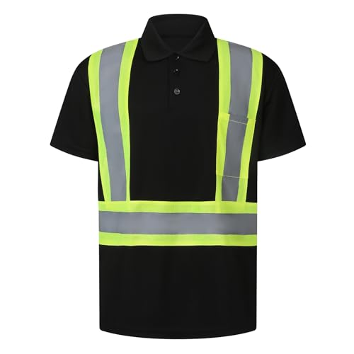 Amazon.com: LOVPOSNTY Safety Polo T Shirts for Men Short Sleeve