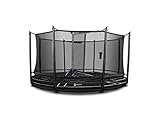 North Trampoline - Outdoor Boden Trampolin - North Legend Low - 430cm - Rund - Black - Gartentrampoline XXL