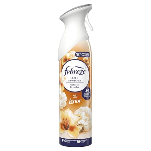 Febreze Gold Orchid Deodorant Spray 6 x 185 ml 2 in 1 Anti-Odour and Freshness
