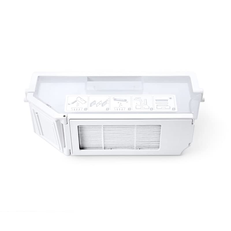 OYSTERBOY Replacement Auto Emty Dust Bin Box Compatible with T10 ECOVACS DEEBOT X1 OMNI/TURBO/PLUS Cleaner Parts (White)