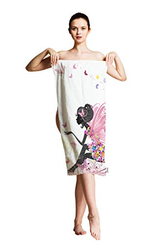 Ofloral Pink Hand Towels Cotton Washcloths,Flower Fairy Girl With Butterfly Comfortable Super-Absorbent Soft Towels For Bathroom Beach Kitchen Spa Gym Yoga Face Towel 15X30 Inch #TOP6