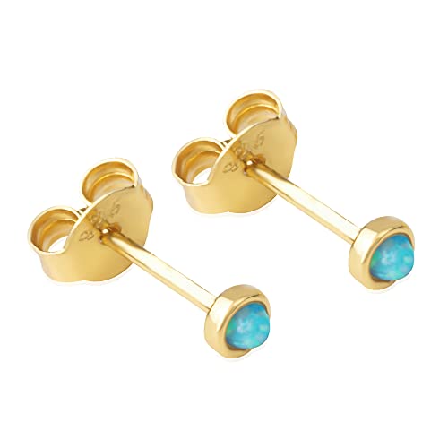 18K Gold Plated Sterling Silver Stud Earrings for Women - Made of Real Sterling Silver - 18K Gold Plated - Available Across Various Shapes and Designs2