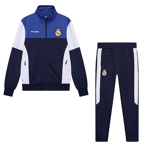 Real Madrid Chándal 23/24 niño - talla 128-8 años - temporada 23/24 - Producto oficial - chándal para entrenamiento de fútbol