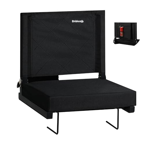 Aviderxb Stadium Seats with Back Support and Storage Wide Portable Bleacher Chair Padded Cushion Seat, Large