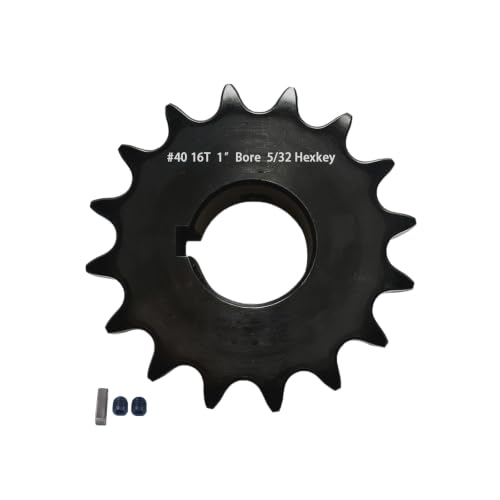 Image of #40 Sprocket 16T 1 inch Bore Hardened Black Oxide