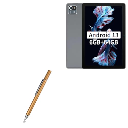 BoxWave Stylus Pen Compatible with HiGrace C107 Android 14 Tablet (10 in) - FineTouch Capacitive Stylus, Super Precise Stylus Pen - Champagne Gold