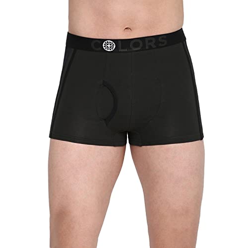 Image of RUPA FRONTLINE Colors Men's Front Open Athlefit Mini Trunks | Soft-Touch Cotton Stretch | Snug Fit | Breathable Fabric | Supporter Brief | Pack of 1