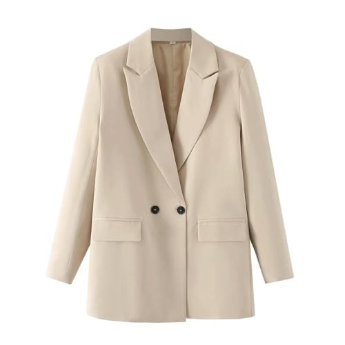 Blazer pour femme automne gris clair veste légère style américain confortable - 7