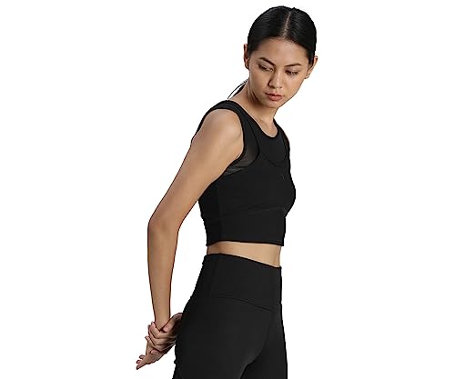 Image of Puma Women's Solid Regular Fit Top