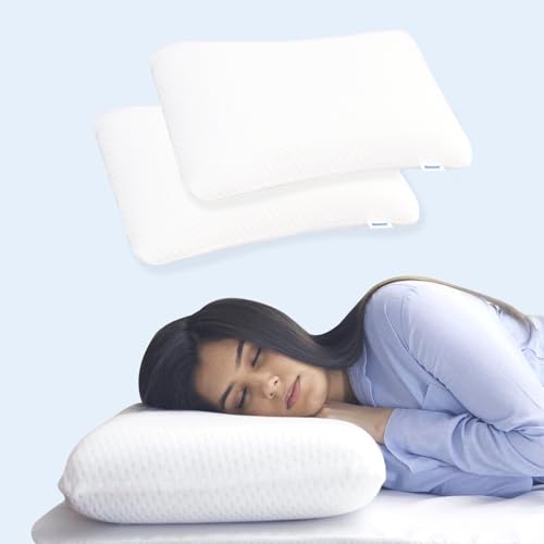 Image of Paramount Pack of 2 Premium Orthopaedic Memory Foam Pillow for Sleeping | 58x36x11cm King Size with Cover | Gel Microfiber Bed Pillow | Cervical Pillow for Snoring, Neck and Shoulder Pain